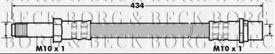 BORG & BECK bbh7494 -  Тормозной шланг